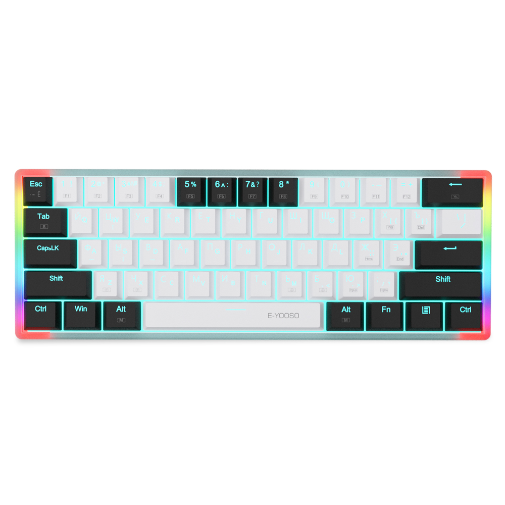 Keyboard Gaming Blue Switch - E-YOOSO Z11T, Keyboard Mekanik Mini 60%