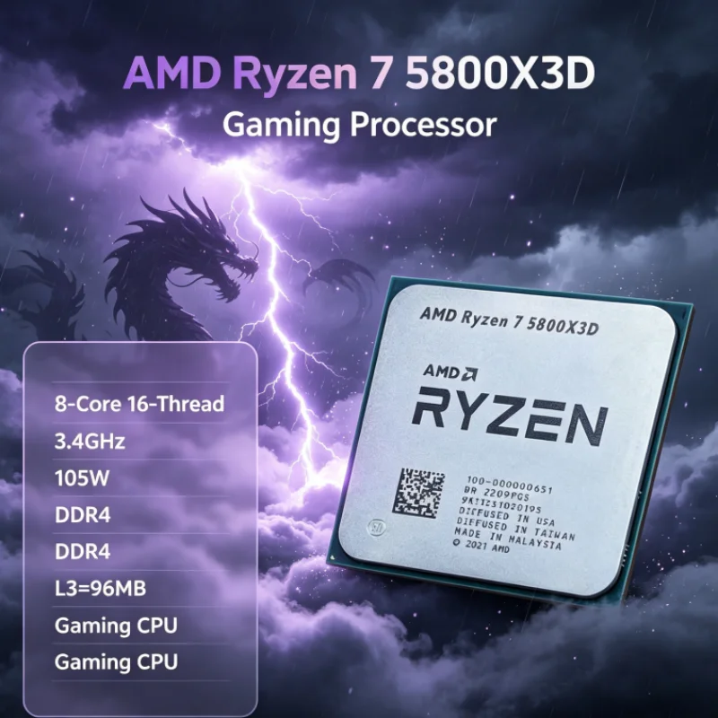 Amd Cpu Ryzen 7 - AMD R7 5800X3D 96 MB Prosesor