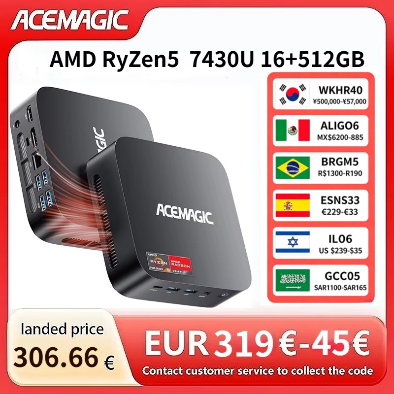 ACEMAGIC AMD Ryzen 5 7430U Min - Amd Cpu Ryzen 7 ulasan dan harga