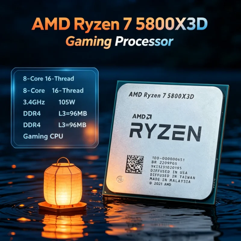 AMD R7 5800X3D 96 MB 3.4 GHz 8 - Amd Cpu Ryzen 7 ulasan dan harga