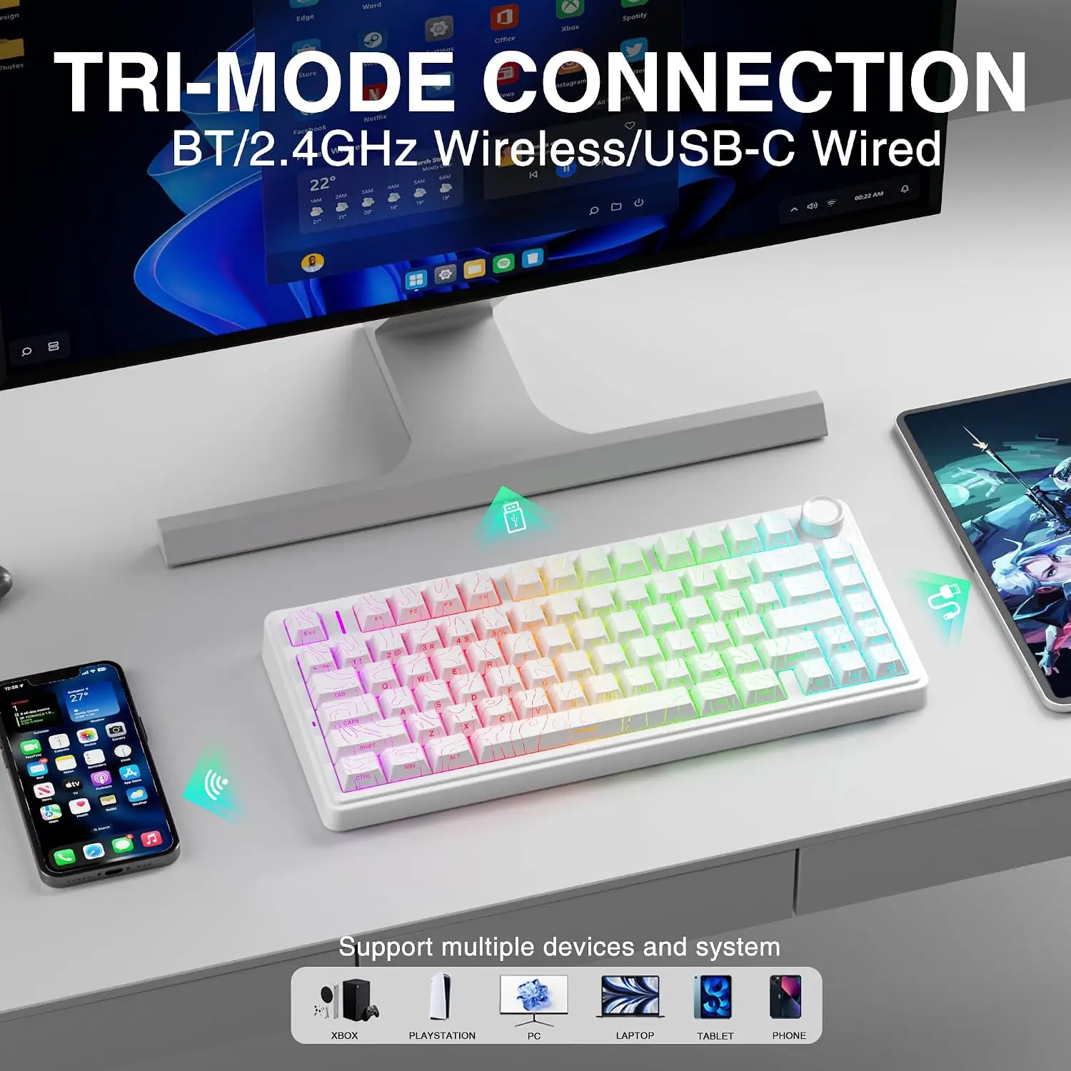 AULA F75 HE Keyboard Mekanik G - Gaming Keyboard No Rgb ulasan dan harga