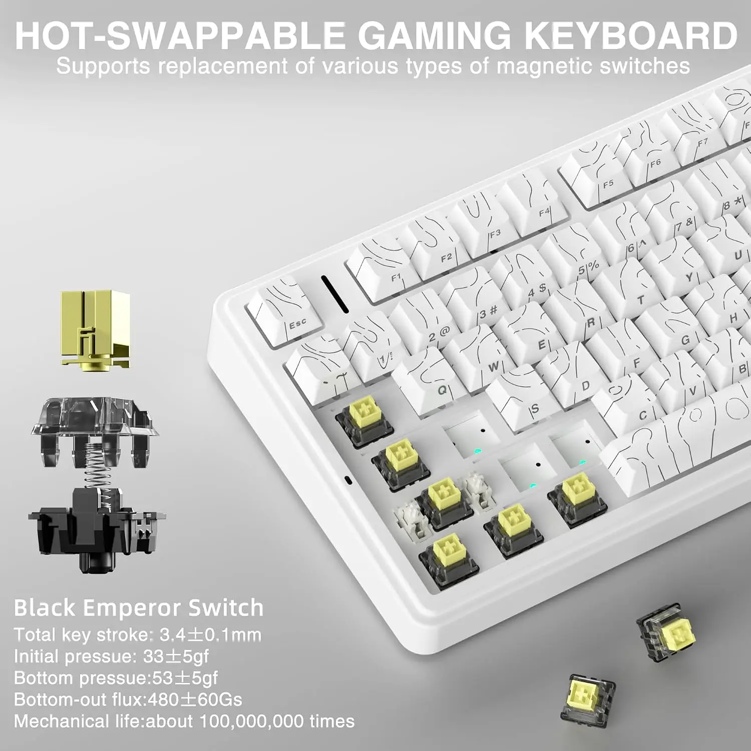 AULA F75 HE Keyboard Mekanik G - Gaming Keyboard No Rgb ulasan dan harga
