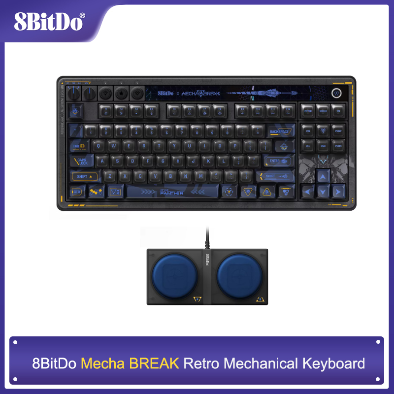 8BitDo Retro 87 Mechanical Key - Gaming Keyboard Hot Swappable ulasan dan harga